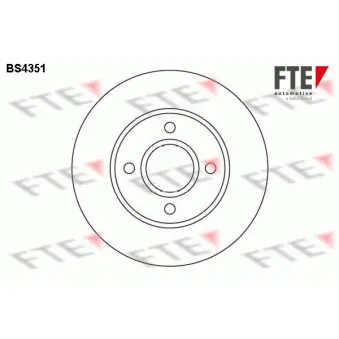 Jeu de 2 disques de frein avant FTE BS4351