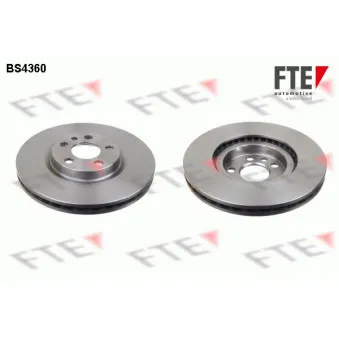 Jeu de 2 disques de frein avant FTE BS4360