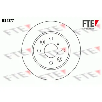 Jeu de 2 disques de frein avant FTE BS4377