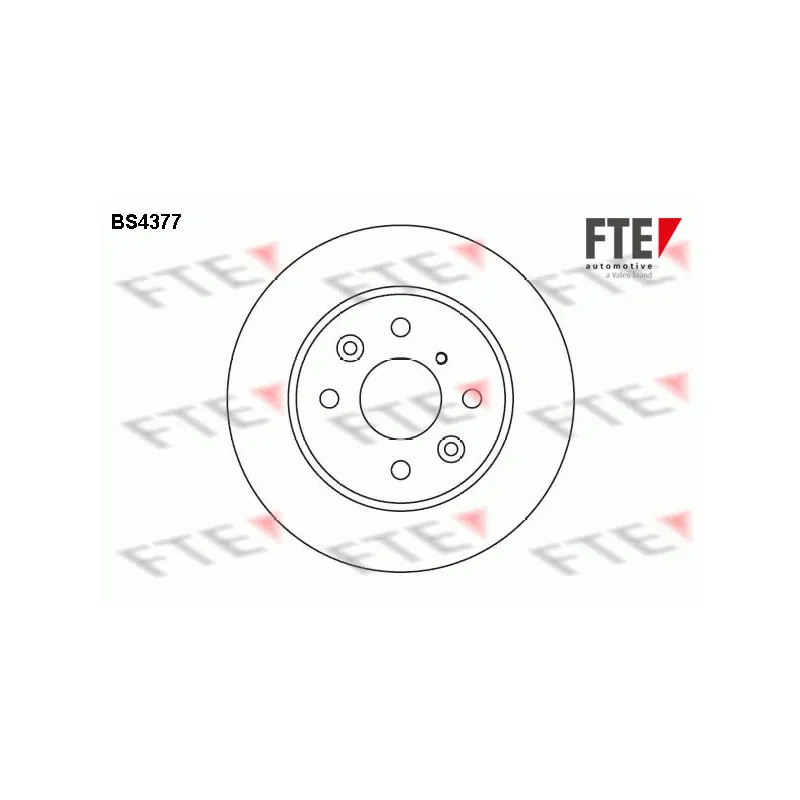 Jeu de 2 disques de frein avant FTE BS4377