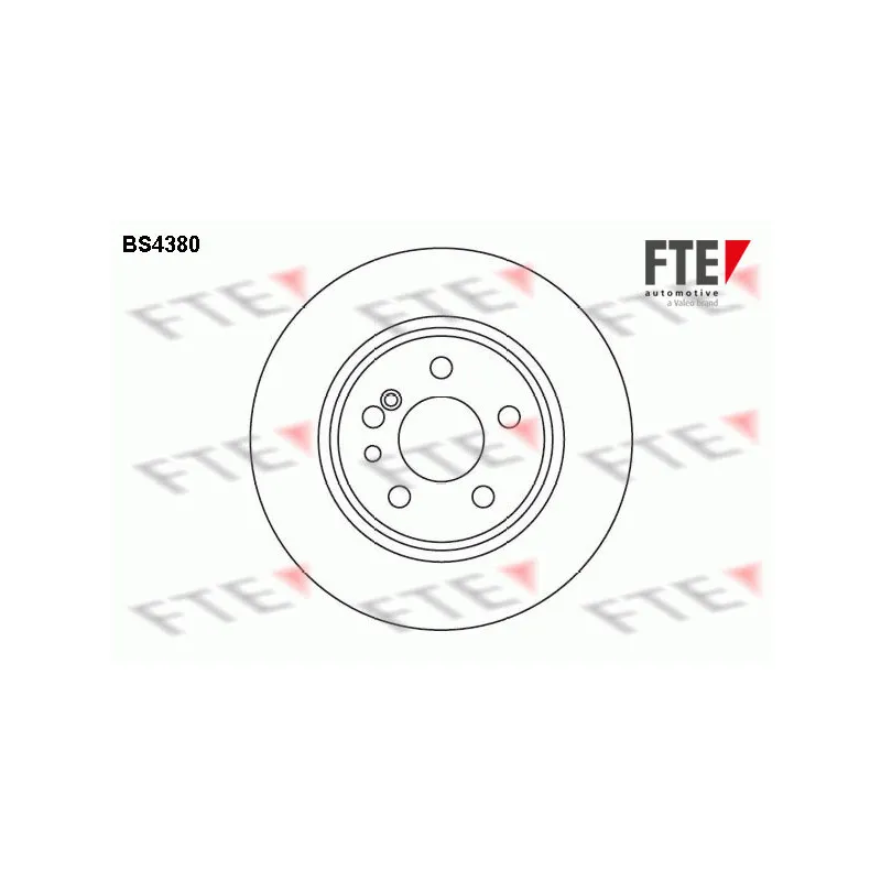 Jeu de 2 disques de frein arrière FTE BS4380