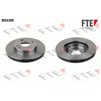 Jeu de 2 disques de frein avant FTE