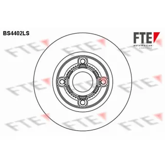 Jeu de 2 disques de frein arrière FTE BS4402LS
