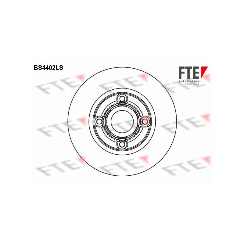 Jeu de 2 disques de frein arrière FTE BS4402LS