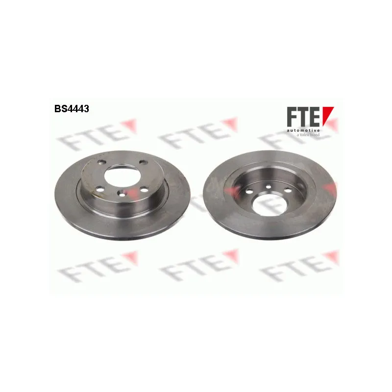 Jeu de 2 disques de frein arrière FTE BS4443