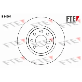Jeu de 2 disques de frein avant FTE BS4504