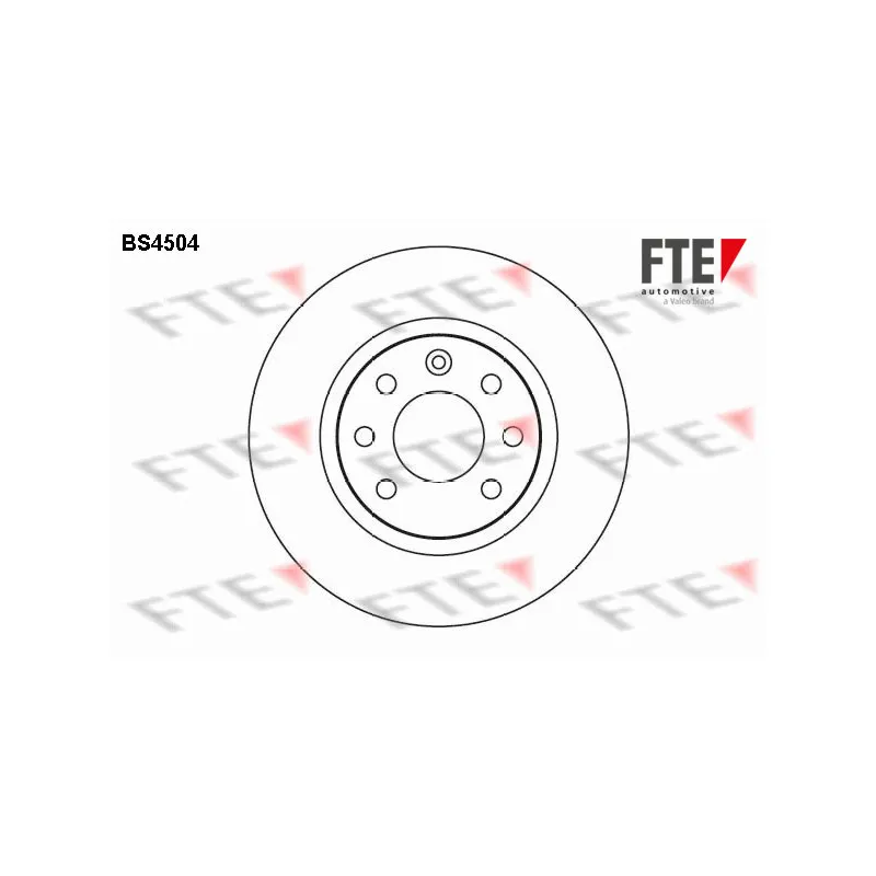 Jeu de 2 disques de frein avant FTE BS4504