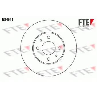 Jeu de 2 disques de frein avant FTE BS4618