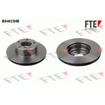Jeu de 2 disques de frein avant FTE