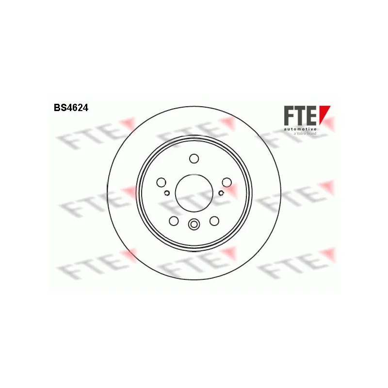 Jeu de 2 disques de frein arrière FTE BS4624