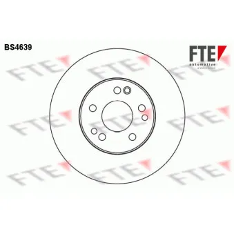Jeu de 2 disques de frein avant FTE BS4639
