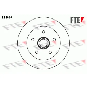 Jeu de 2 disques de frein avant FTE BS4646