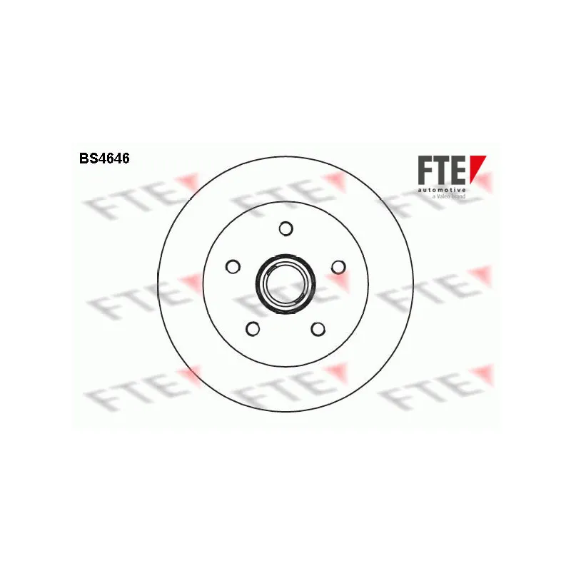 Jeu de 2 disques de frein avant FTE BS4646