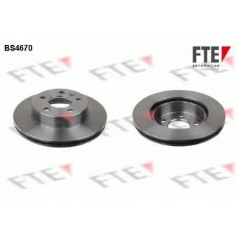 Jeu de 2 disques de frein avant FTE BS4670
