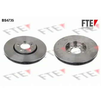 Jeu de 2 disques de frein avant FTE BS4735