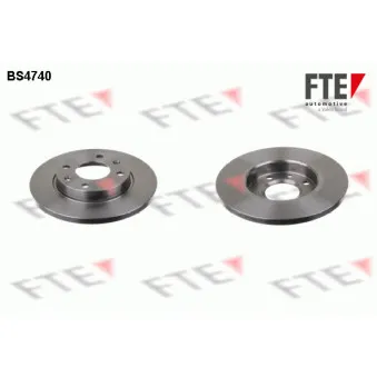 Jeu de 2 disques de frein avant FTE BS4740