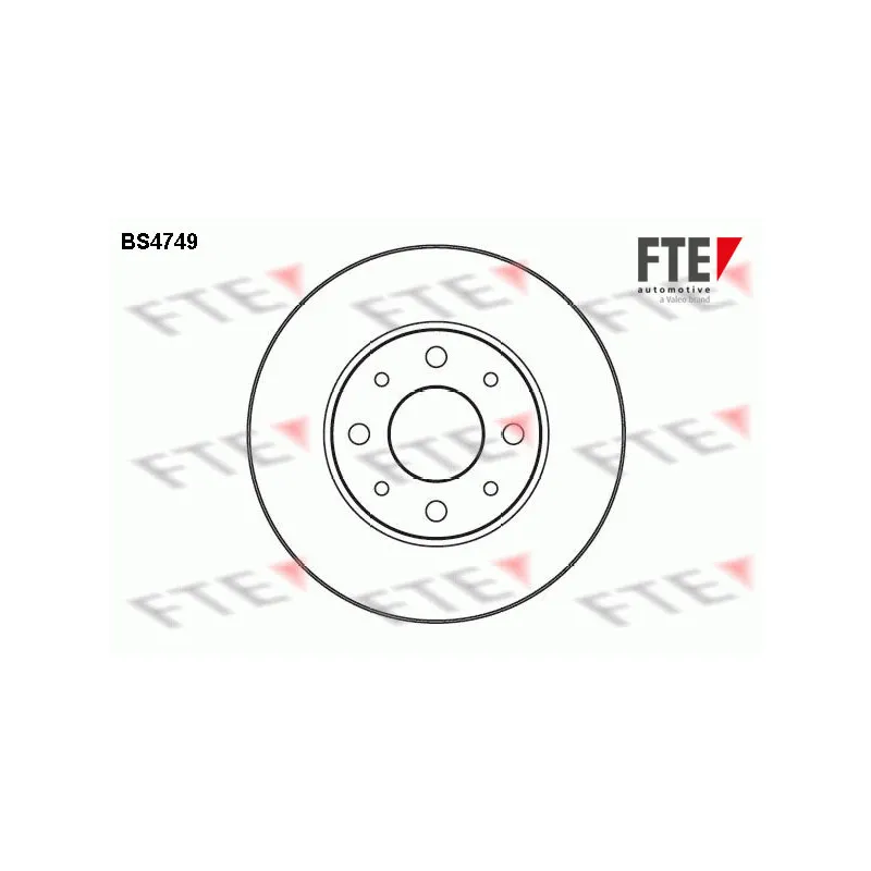 Jeu de 2 disques de frein avant FTE BS4749