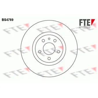 Jeu de 2 disques de frein avant FTE BS4769
