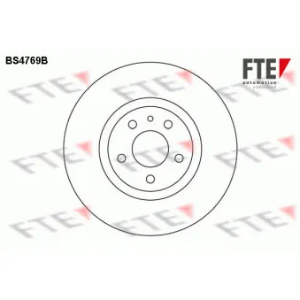 Jeu de 2 disques de frein avant FTE