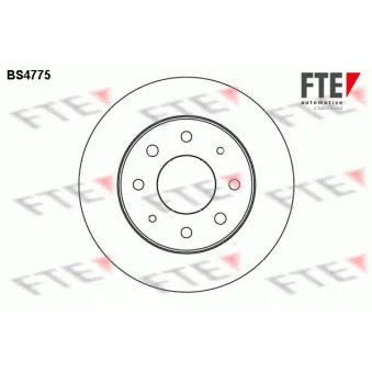 Jeu de 2 disques de frein avant FTE BS4775