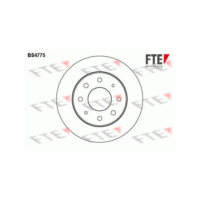 Jeu de 2 disques de frein avant FTE BS4775