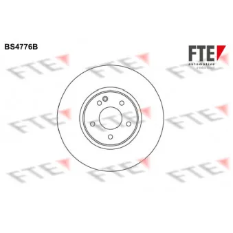 Jeu de 2 disques de frein avant FTE BS4776B