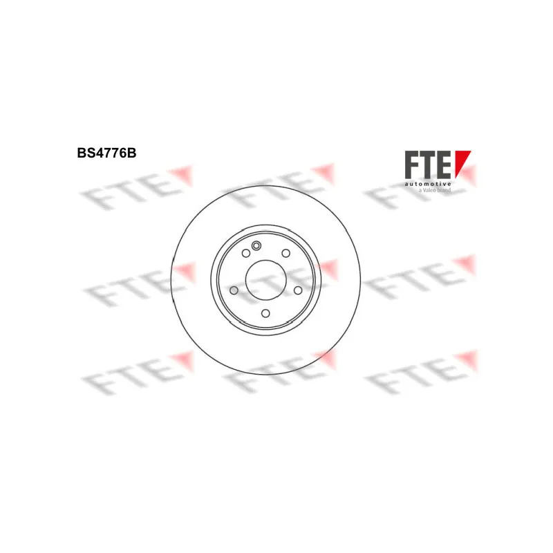 Jeu de 2 disques de frein avant FTE BS4776B