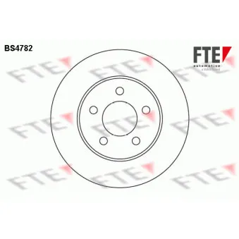 Jeu de 2 disques de frein avant FTE BS4782