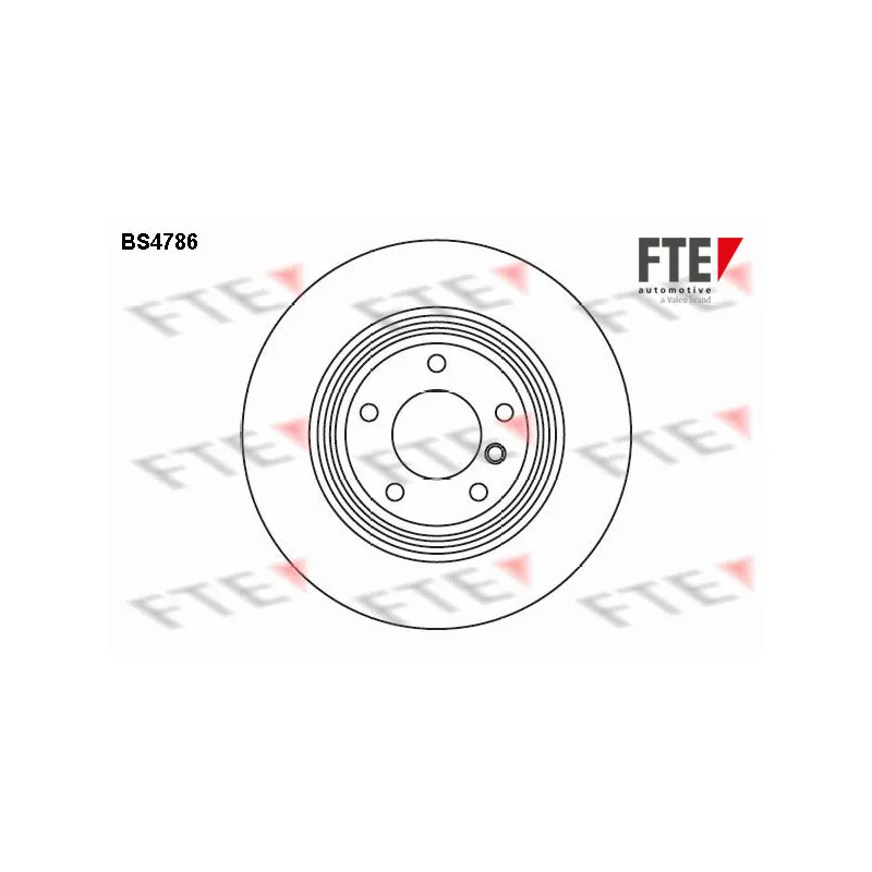 Jeu de 2 disques de frein arrière FTE BS4786