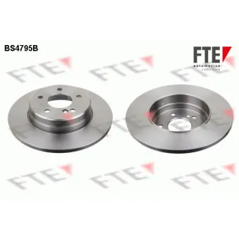 Jeu de 2 disques de frein arrière FTE