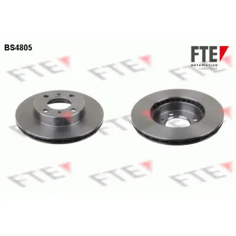 Jeu de 2 disques de frein avant FTE BS4805