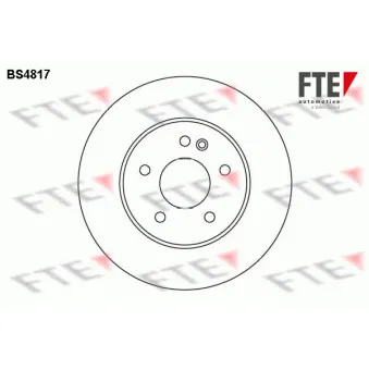 Jeu de 2 disques de frein avant FTE BS4817