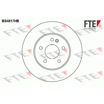 Jeu de 2 disques de frein avant FTE BS4817HB