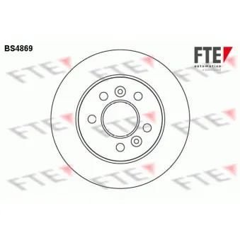 Jeu de 2 disques de frein arrière FTE BS4869