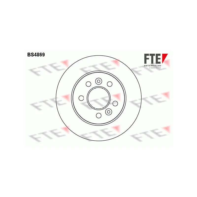 Jeu de 2 disques de frein arrière FTE BS4869