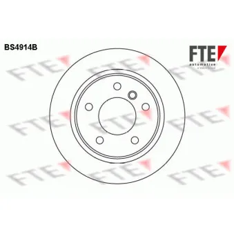 Jeu de 2 disques de frein arrière FTE BS4914B