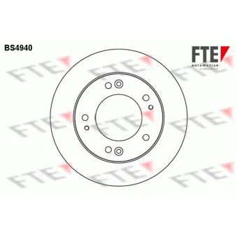 Jeu de 2 disques de frein avant FTE