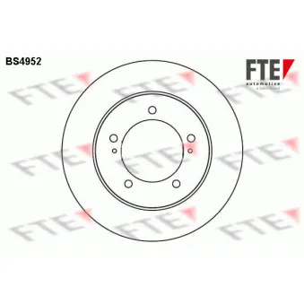 Jeu de 2 disques de frein avant FTE