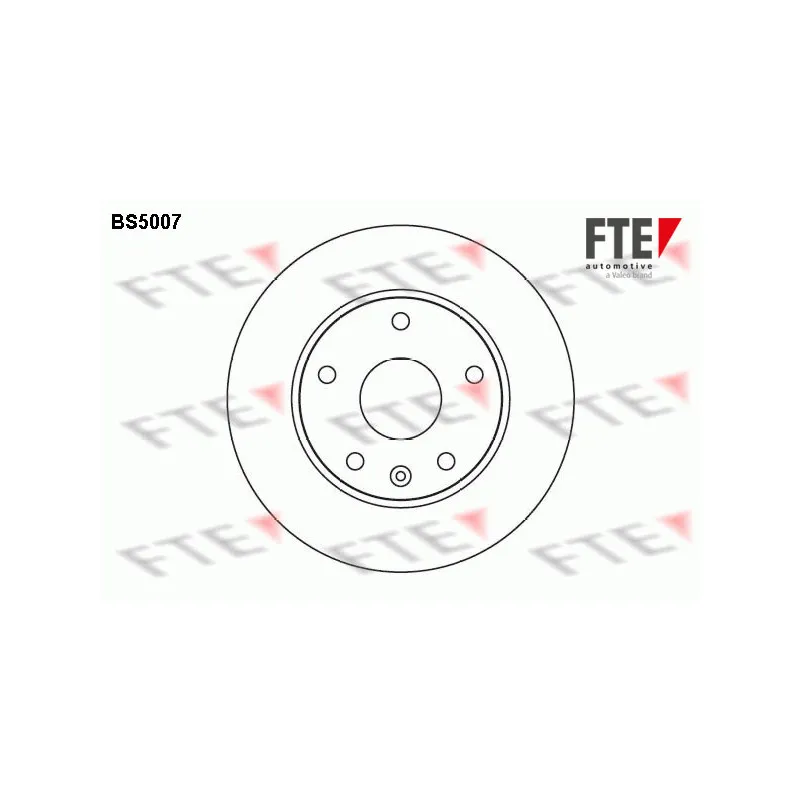 Jeu de 2 disques de frein avant FTE BS5007