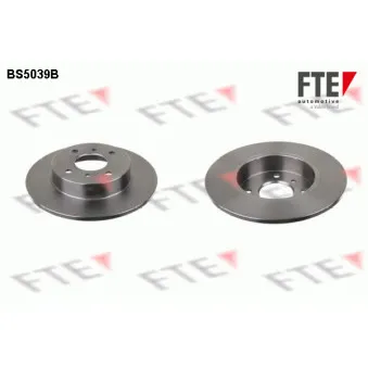 Jeu de 2 disques de frein arrière FTE