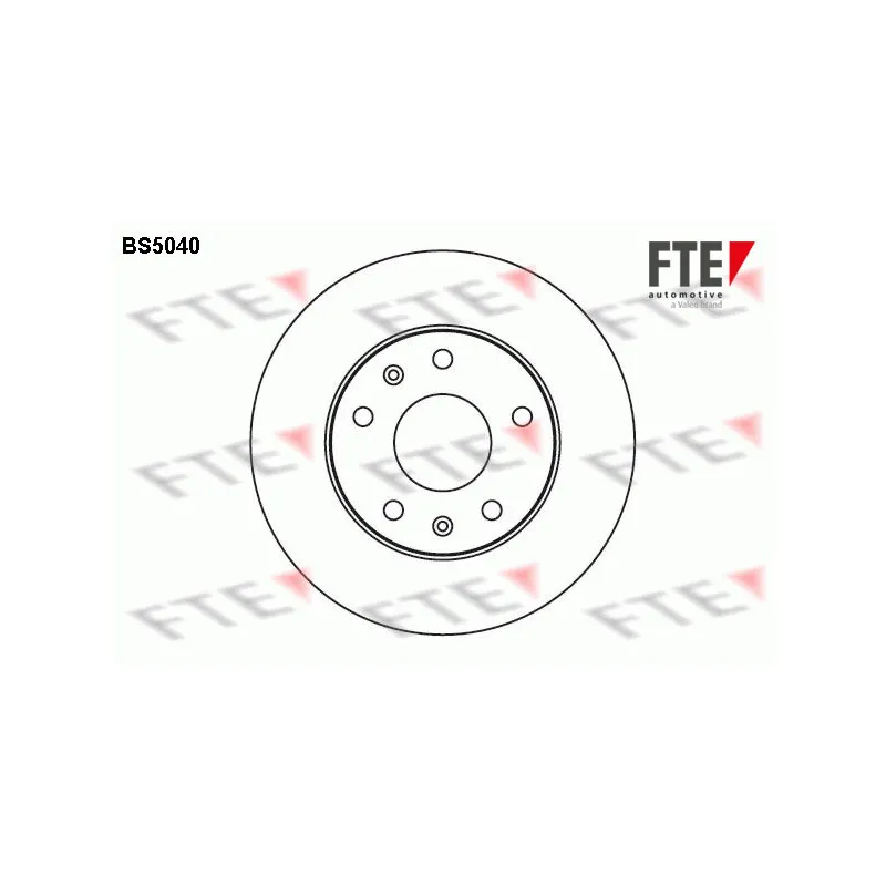 Jeu de 2 disques de frein avant FTE BS5040