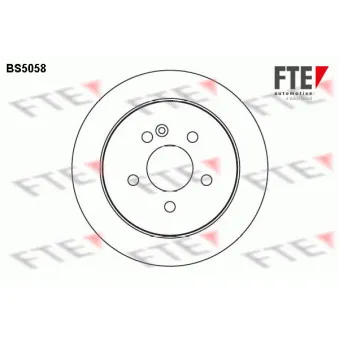 Jeu de 2 disques de frein arrière FTE BS5058