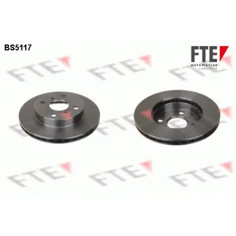 Jeu de 2 disques de frein avant FTE BS5117