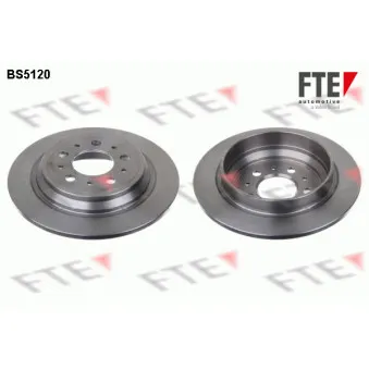 Jeu de 2 disques de frein arrière FTE BS5120