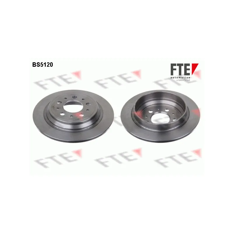 Jeu de 2 disques de frein arrière FTE BS5120