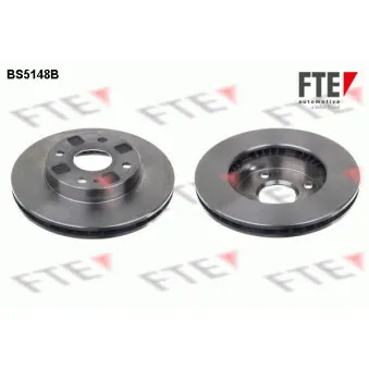 Jeu de 2 disques de frein avant FTE
