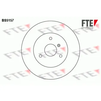 Jeu de 2 disques de frein avant FTE BS5157