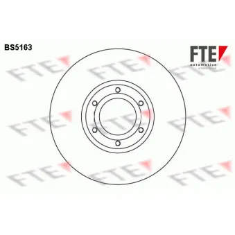 Jeu de 2 disques de frein avant FTE BS5163