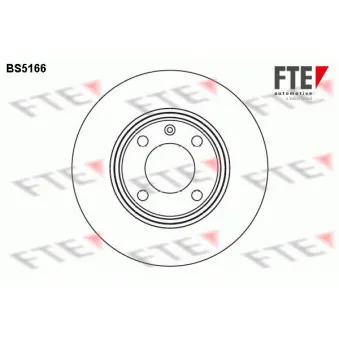 Jeu de 2 disques de frein avant FTE BS5166