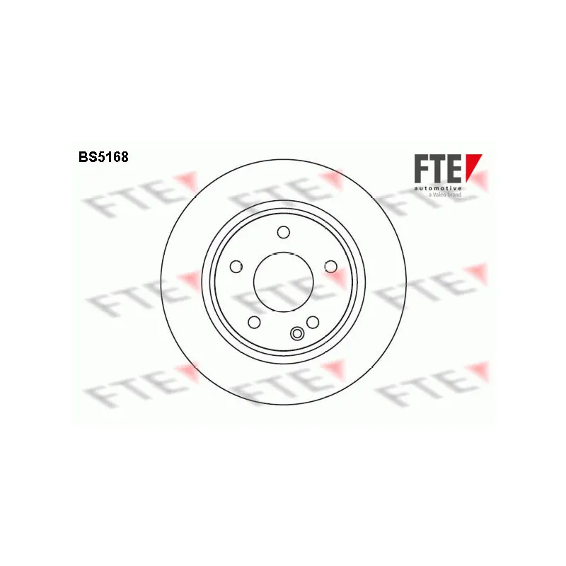 Jeu de 2 disques de frein avant FTE BS5168
